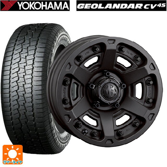 スズキ ジムニー(64系)用 175/80R16 91S ヨコハマ ジオランダー CV G058 正規品 クリムソン MG アーマー FF ショットガンブラック 新品サマータイヤホイール 4本セット