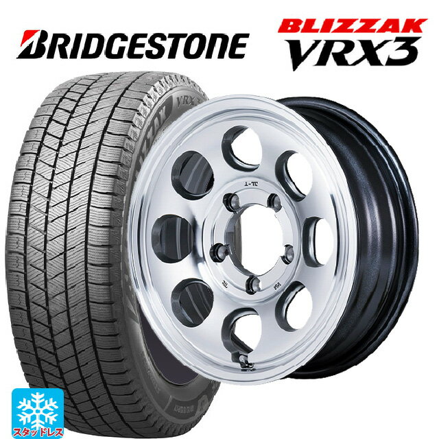 【6/15〜16限定 全品P5倍＆クーポン】スズキ ジムニーノマド(JC74W)用 2024年製 225/70R16 103Q ブリヂストン ブリザック VRX3 正規品 エムアイディー ガルシア パーム8 メタリックグレー/ポリッシュ 新品スタッドレスタイヤホイール 4本セット