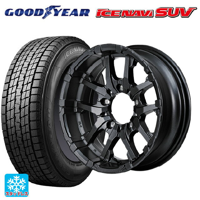 スズキ ジムニーノマド(JC74W)用 2024年製 215/70R16 100Q グッドイヤー アイスナビ SUV エムアイディー ナイトロパワー M26 クロスファング バレルブラック/ドリルド 新品スタッドレスタイヤホイール 4本セット