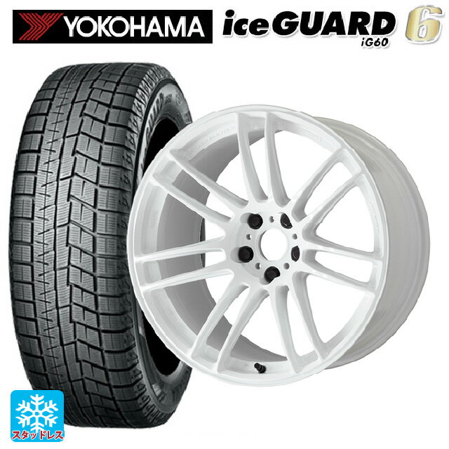 トヨタ プリウス(60系)用 195/60R17 90Q ヨコハマ アイスガード6(IG60) # ワーク エモーション ZR7 TW 新品スタッドレスタイヤホイール 4本セット