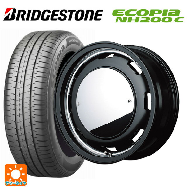 【6/15〜16限定 全品P5倍＆クーポン】ミツビシ デリカミニ(4WD車)(B3系)用 165/65R15 81S ブリヂストン エコピア NH200C 正規品 # エムアイディー ガルシア シスコムーン SB 新品サマータイヤホイール 4本セット