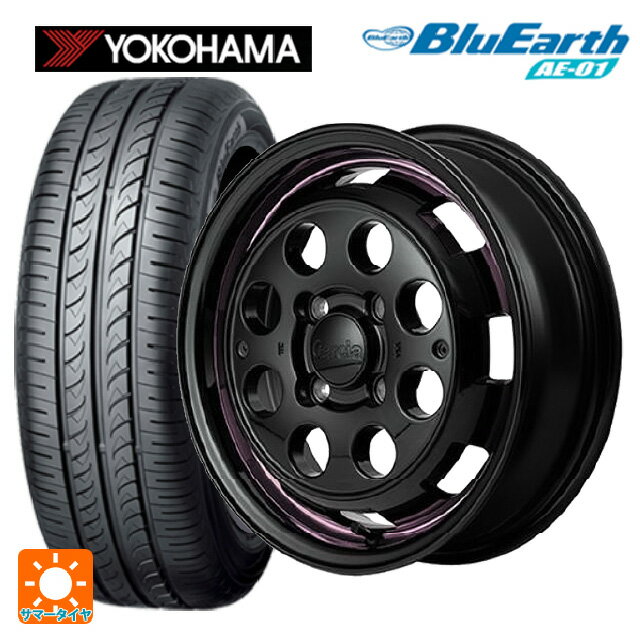 【6/15〜16限定 全品P5倍＆クーポン】ミツビシ デリカミニ(FF車)(B3系)用 165/55R15 75V ヨコハマ ブルーアース AE01 エムアイディー ガルシア シスコポップ PINK 新品サマータイヤホイール 4本セット