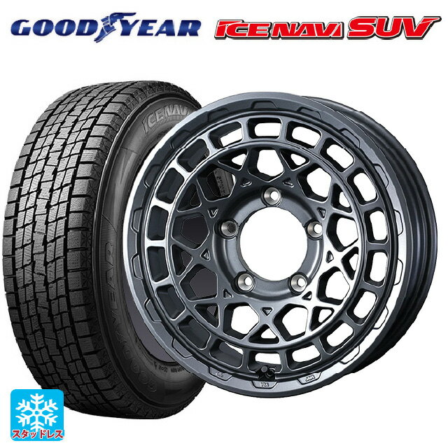 【6/15〜16限定 全品P5倍＆クーポン】スズキ ジムニーノマド(JC74W)用 235/70R16 106Q グッドイヤー アイスナビ SUV ウェッズ マッドヴァンス X タイプM マットガンメタ 新品スタッドレスタイヤホイール 4本セット