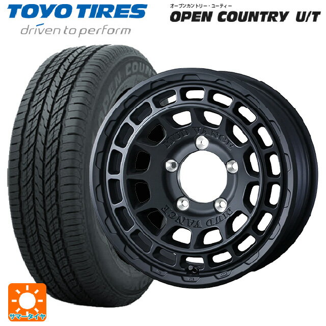 【6/20限定 全品P5倍＆クーポン】スズキ ジムニー(64系)用 215/70R16 100H トーヨー オープンカントリー UT ウェッズ マッドヴァンス X タイプF フルマットブラック 新品サマータイヤホイール 5本セット