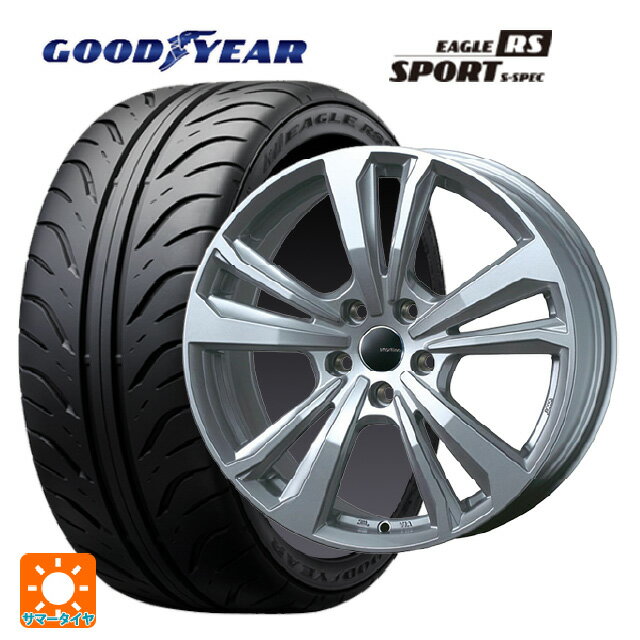 【6/15〜16限定 全品P5倍＆クーポン】トヨタ スープラ(DB系)用 225/50R17 98W XL グッドイヤー イーグル RS スポーツ S-スペック ティーエーエス スマートライン 365 シルバー 新品サマータイヤホイール 4本セット