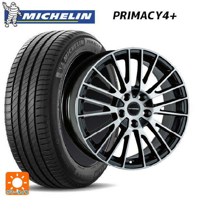 【6/20限定 全品P5倍＆クーポン】BMW 4シリーズ(G22)用 225/45R18 95Y XL ミシュラン 正規品 プライマシー4＋ 阿部商会 ユーロデザイン カルヴァー ガンメタリック＋ポリッシュ 新品サマータイヤホイール 4本セット