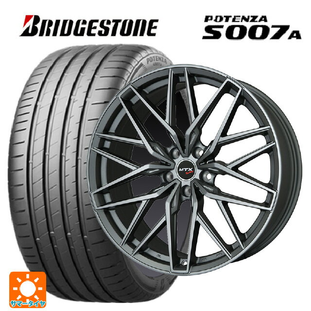 【6/22 20時〜 全品P5倍＆クーポン】BMW 5シリーズ(G30/G31)用 245/45R18 100Y XL ブリヂストン ポテンザ S007A 正規品 ビックウェイ ユーロバーン ニュルブルグ MTX MT 新品サマータイヤホイール 4本セット