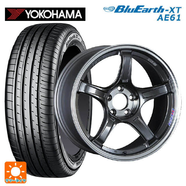 【6/20限定 全品P5倍＆クーポン】ニッサン セレナ(C28)用 215/55R17 94V ヨコハマ ブルーアースXT AE61 タナベ SSR GT X03 マシンドグラファイトガンメタ＋スモーククリア 新品サマータイヤホイール 4本セット