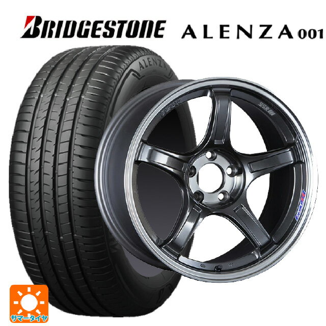 スバル クロストレック(5AA-GUE)用 225/55R18 98V ブリヂストン アレンザ001 正規品 タナベ SSR GT X03 マシンドグラファイトガンメタ＋スモーククリア 新品サマータイヤホイール 4本セット
