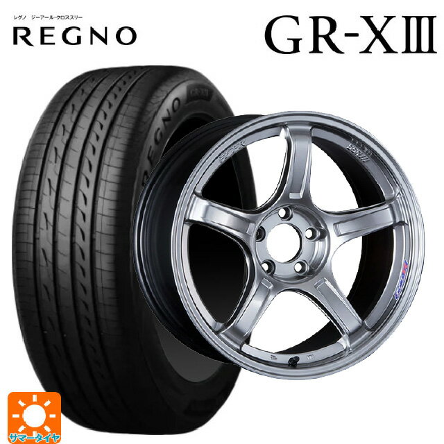 【6/15〜16限定 全品P5倍＆クーポン】トヨタ プリウス(50系)用 215/45R17 91W XL ブリヂストン レグノ GR-X3 正規品 # タナベ SSR GT X03 クロムシルバー 新品サマータイヤホイール 4本セット