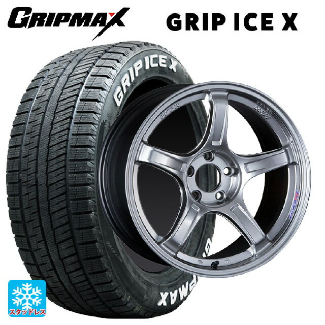 【6/20限定 全品P5倍＆クーポン】トヨタ プリウス(60系)用 195/60R17 90T グリップマックス グリップアイスX ホワイトレター タナベ SSR GT X03 クロムシルバー 新品スタッドレスタイヤホイール 4本セット