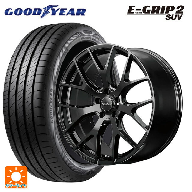 225/55R19 103V XL グッドイヤー エフィシェントグリップ 2 SUV レイズ RS 2X7FT BXZ 19-8J 国産車用 サマータイヤホイール4本セット