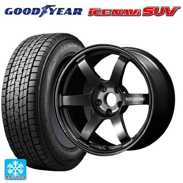 225/60R18 100Q グッドイヤー アイスナビ SUV # レイズ ボルクレーシング TE37サーガ S-プラス MM 18-7.5J 国産車用 スタッドレスタイヤホイール4本セット