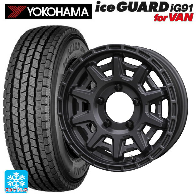 【6/22 20時〜 全品P5倍＆クーポン】スズキ ジムニー(64系)用 185/85R16 111/109L ヨコハマ アイスガード IG91 for VAN 共豊 PPX D10X マットダークガンメタリック 新品スタッドレスタイヤホイール 5本セット