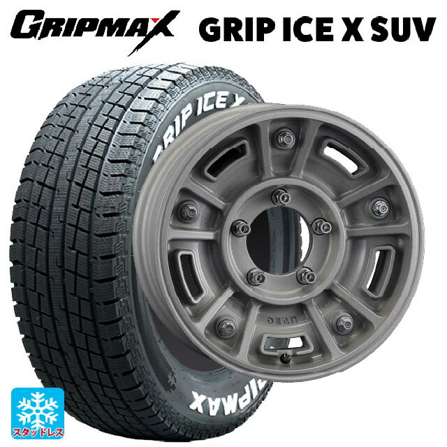 【6/15〜16限定 全品P5倍＆クーポン】スズキ ジムニー(64系)用 215/70R16 100Q グリップマックス グリップアイスX SUV ホワイトレター クリムソン ディーン BJ メキシカン # ショットクリア 新品スタッドレスタイヤホイール 4本セット