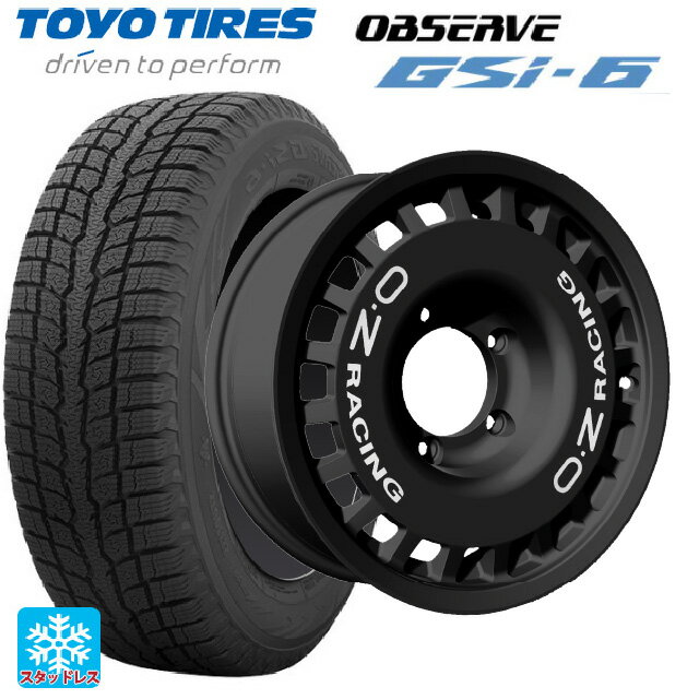 【6/22 20時〜 全品P5倍＆クーポン】スズキ ジムニーノマド(JC74W)用 215/70R16 100Q トーヨー オブザーブ GSI-6 オーゼット レーシング ラリーレーシング 4×4 Matt Black 新品スタッドレスタイヤホイール 5本セット
