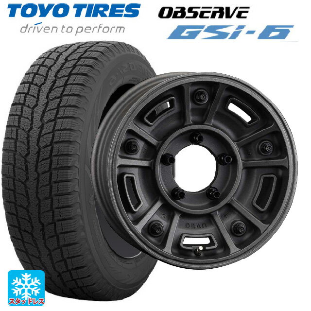 【6/20限定 全品P5倍＆クーポン】スズキ ジムニーノマド(JC74W)用 215/70R16 100Q トーヨー オブザーブ GSI-6 クリムソン ディーン BJ メキシカン # ショットチャコールブラック 新品スタッドレスタイヤホイール 5本セット
