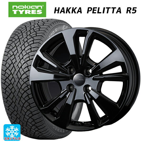 アルファロメオ MiTo SUPER(955系)用 215/45R17 91T XL ノキアン ハッカペリッタR5 ティーエーエス スマートライン 365 ブラック 新品スタッドレスタイヤホイール 4本セット