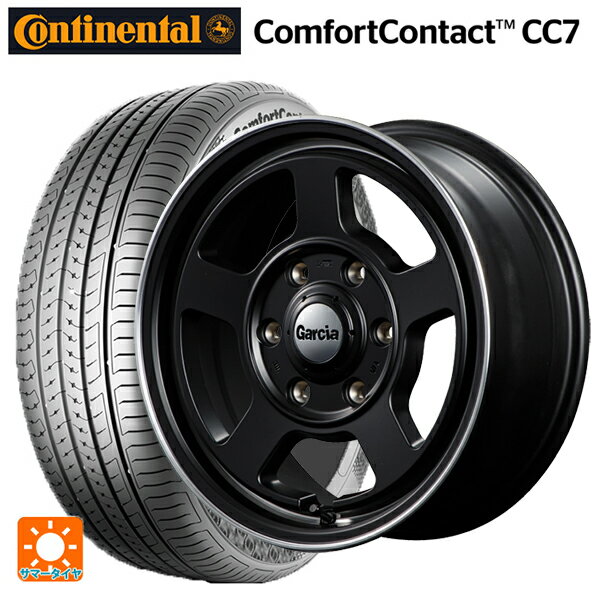 【6/15〜16限定 全品P5倍＆クーポン】ミツビシ デリカミニ(FF車)(B3系)用 165/55R15 75V コンチネンタル コンフォートコンタクト CC7 正規品 エムアイディー ガルシア シカゴ5 セミグロスブラック/ヴァーレイ+フランジポリッシュ 新品サマータイヤホイール 4本セット