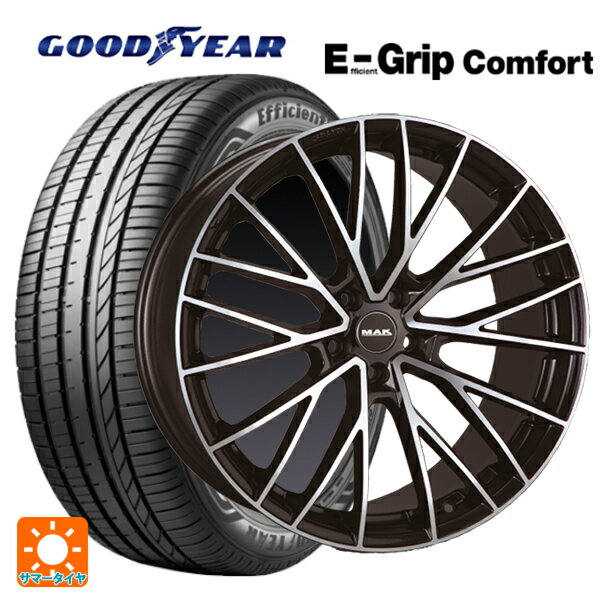 マセラティ グレカーレ()用 235/55R19 101W グッドイヤー エフィシェントグリップ コンフォート 阿部商会 マック スぺシャーレ ブラックミラー 新品サマータイヤホイール 4本セット