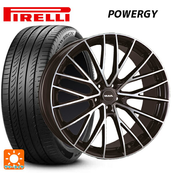 マセラティ グレカーレ()用 235/55R19 105W XL ピレリ パワジー 正規品 阿部商会 マック スぺシャーレ ブラックミラー 新品サマータイヤホイール 4本セット