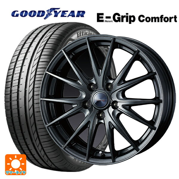 【最大3万円OFFクーポン 5/16 1:59迄】トヨタ プリウス(60系)用 195/65R16 92H グッドイヤー エフィシェントグリップ コンフォート ヴェルバ スポルト2 # ディープメタル2 新品サマータイヤホイール 4本セット