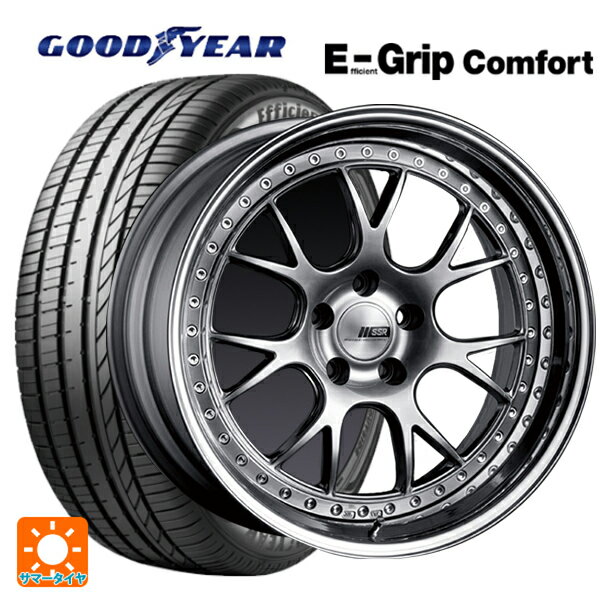 【6/22 20時〜 全品P5倍＆クーポン】トヨタ プリウス(60系)用 225/45R19 96W XL グッドイヤー エフィシェントグリップ コンフォート タナベ SSR プロフェッサー MS3 チタンシルバー 新品サマータイヤホイール 4本セット