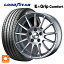 メルセデスベンツ Cクラス(W205)用 225/45R18 95W XL グッドイヤー エフィシェントグリップ コンフォート アーヴィン F01 ハイパーシルバー 新品サマータイヤホイール 4本セット