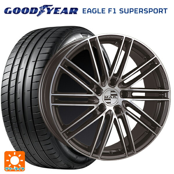 ポルシェ タイカン(J1系)用 [F]:255/40R20 101Y XL [R]:295/35R20 105Y XL グッドイヤー イーグル F1 スーパースポーツ マック ライプツィヒ ガンメタリックミラー 新品サマータイヤホイール 4本セット