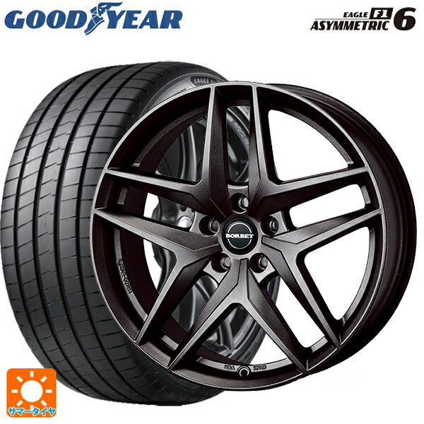 【6/22 20時〜 全品P5倍＆クーポン】BMW 4シリーズカブリオレ(G23)用 225/45R18 95Y XL グッドイヤー イーグル F1 アシメトリック6 # ティーエーエス ボルベット タイプ Z ダークグレーマット 新品サマータイヤホイール 4本セット