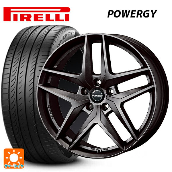 【6/20限定 全品P5倍＆クーポン】BMW 2シリーズ クーペ(G42)用 225/45R18 95W XL ピレリ パワジー 正規品 # ティーエーエス ボルベット タイプ Z ダークグレーマット 新品サマータイヤホイール 4本セット