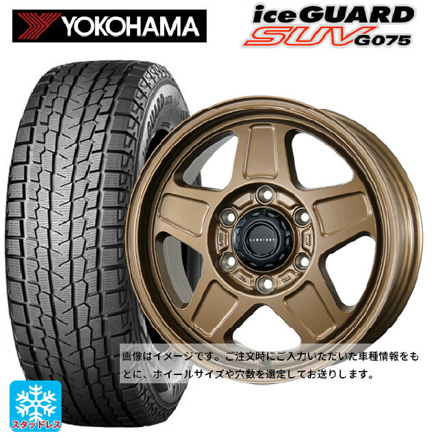 スズキ ジムニー(64系)用 185/85R16 105/103L ヨコハマ アイスガードSUV G075 # トピー ランドフット GWD M/G 新品スタッドレスタイヤホイール 5本セット