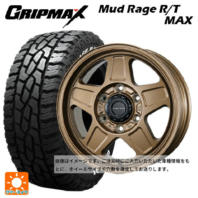 【6/20限定 全品P5倍＆クーポン】215/70R16 100/97R グリップマックス マッドレイジ RTマックス ホワイトレター トピー ランドフット GWD M/G 16-5.5J 国産車用 サマータイヤホイール4本セット