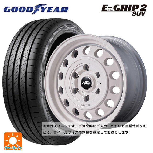【6/22 20時〜 全品P5倍＆クーポン】スズキ ジムニーシエラ(74系)用 215/70R16 100H グッドイヤー エフィシェントグリップ 2 SUV エムアイディー ガルシア シスコ タイプ2 オールドイングリッシュホワイト 新品サマータイヤホイール 5本セット