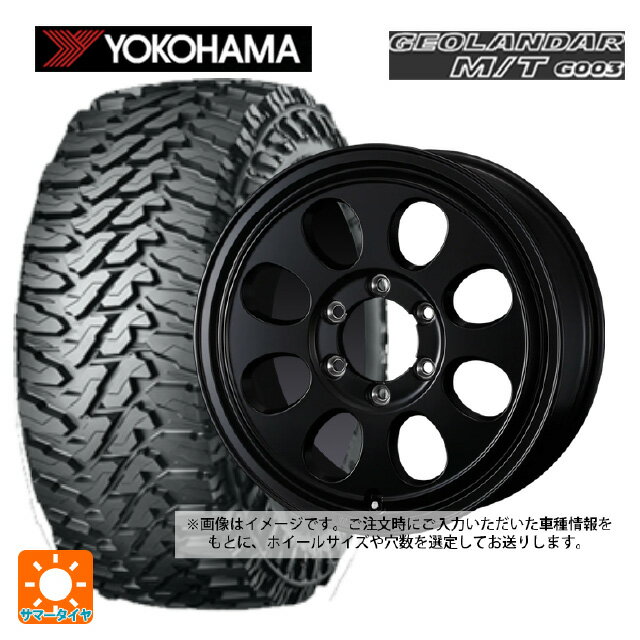 【6/22 20時〜 全品P5倍＆クーポン】215/70R16 100/97Q ヨコハマ ジオランダー M/T G003 正規品 ウェッズ ジムライン タイプ2 MBK 16-6J 国産車用 サマータイヤホイール4本セット
