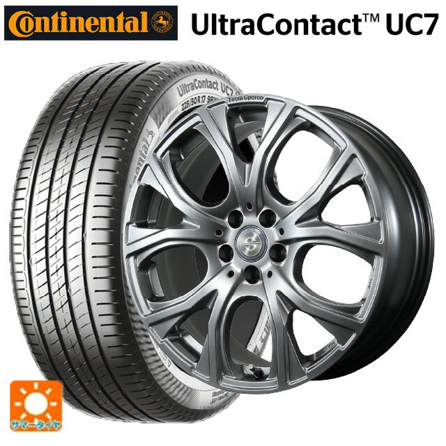 【6/20限定 全品P5倍＆クーポン】BMW X2(U10)用 225/55R18 102Y XL コンチネンタル ウルトラコンタクト UC7 正規品 トピー チームスパルコ ヴェネージュ H/MG 新品サマータイヤホイール 4本セット