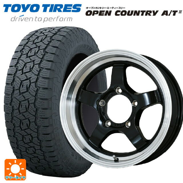 【6/20限定 全品P5倍＆クーポン】スズキ ジムニーノマド(JC74W)用 225/70R16 103H トーヨー オープンカントリー AT3 ブラックレター ドゥオール CST ゼロワンハイパー S 鋳出しロゴ BK/RimPO 新品サマータイヤホイール 4本セット