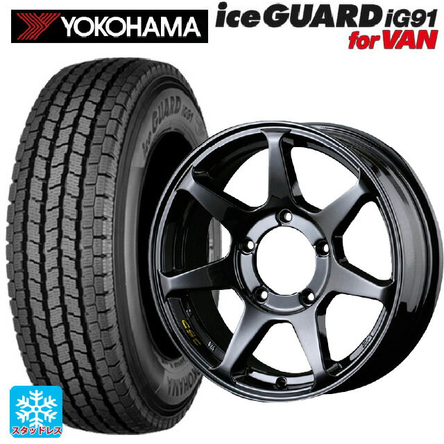 【6/20限定 全品P5倍＆クーポン】スズキ ジムニーノマド(JC74W)用 2024年製 225/75R16 118/116L ヨコハマ アイスガード IG91 for VAN ドゥオール CST ゼロワンハイパー +J 鋳出しロゴ GBK 新品スタッドレスタイヤホイール 4本セット