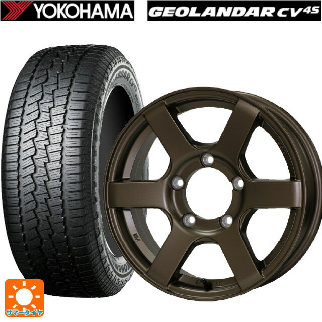 スズキ ジムニー(64系)用 215/70R16 100H ヨコハマ ジオランダー CV G058 正規品 ドゥオール CST ゼロワンハイパー J6 BR 新品サマータイヤホイール 4本セット