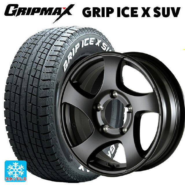 【6/22 20時〜 全品P5倍＆クーポン】185/85R16 105/103N グリップマックス グリップアイスX SUV ホワイトレター ドゥオール CST ゼロワンハイパーJL FBK 16-5.5J 国産車用 スタッドレスタイヤホイール4本セット