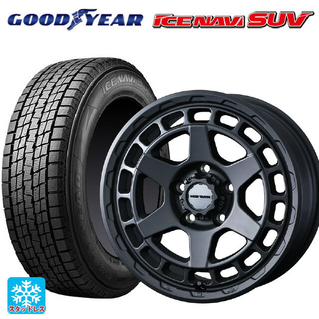 【6/15〜16限定 全品P5倍＆クーポン】スズキ ジムニーシエラ(74系)用 225/70R16 103Q グッドイヤー アイスナビ SUV # ウェッズ マッドヴァンス X タイプS フルマットブラック 新品スタッドレスタイヤホイール 4本セット
