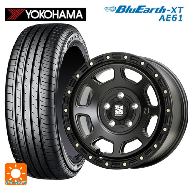 ミツビシ デリカD:5(3DA系)用 215/70R16 100H ヨコハマ ブルーアースXT AE61 エムエルジェイ エクストリームJ XJ07 Satin Black 新品サマータイヤホイール 4本セット