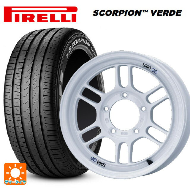 【6/22 20時〜 全品P5倍＆クーポン】スズキ ジムニー(64系)用 215/70R16 100H ピレリ スコーピオンヴェルデ 正規品 エンケイ オールロード RPT1 ホワイト 新品サマータイヤホイール 5本セット