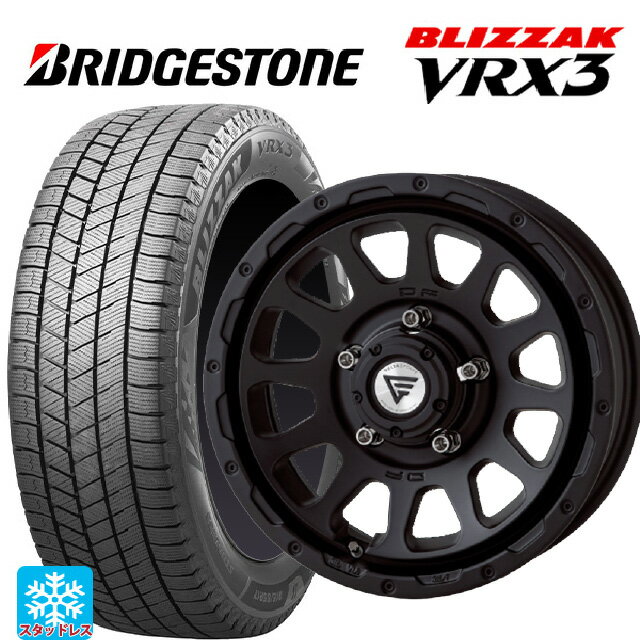 【6/22 20時〜 全品P5倍＆クーポン】スズキ ジムニーノマド(JC74W)用 2024年製 225/70R16 103Q ブリヂストン ブリザック VRX3 正規品 エクシズルライン デルタフォース オーバル マットブラック 新品スタッドレスタイヤホイール 4本セット