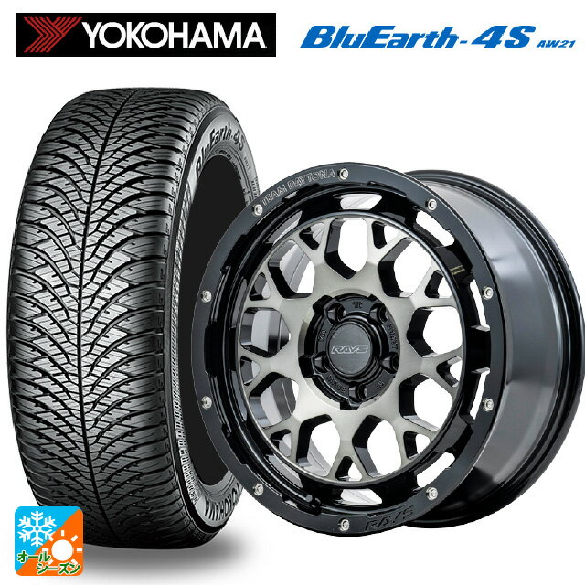 【6/22 20時〜 全品P5倍＆クーポン】スズキ ジムニー(64系)用 215/70R16 100H ヨコハマ ブルーアース4S AW21 レイズ チームデイトナ M9+ BEL 新品オールシーズンタイヤホイール 5本セット