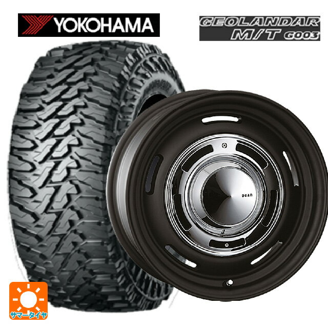 【6/20限定 全品P5倍＆クーポン】トヨタ RAV4(50系)用 225/70R16 103S ヨコハマ ジオランダー M/T G003 正規品 # クリムソン ディーン クロスカントリー マットブラック 新品サマータイヤホイール 4本セット