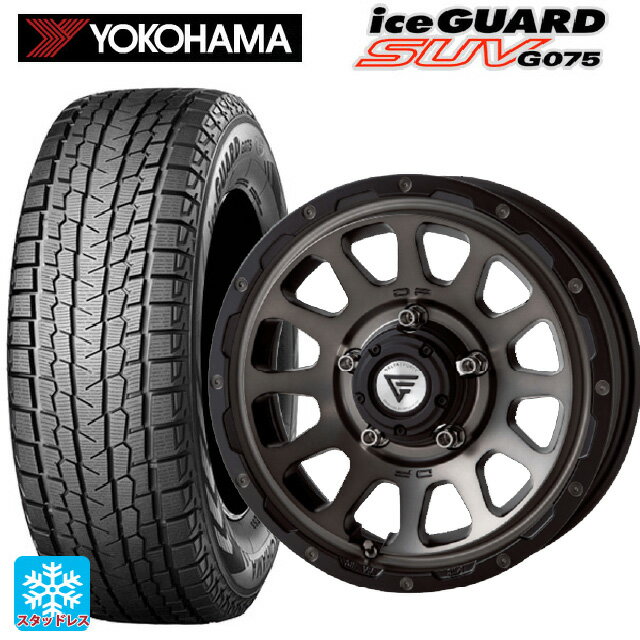 【6/15〜16限定 全品P5倍＆クーポン】スズキ ジムニー(64系)用 215/70R16 100Q ヨコハマ アイスガードSUV G075 エクシズルライン デルタフォース オーバル マットスモークポリッシュ 新品スタッドレスタイヤホイール 4本セット