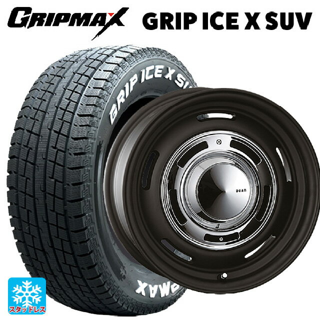 【6/15〜16限定 全品P5倍＆クーポン】在庫有 スズキ ジムニー(64系)用 175/80R16 91Q グリップマックス グリップアイスX SUV ホワイトレター # クリムソン ディーン クロスカントリー # マットブラック 新品スタッドレスタイヤホイール 4本セット