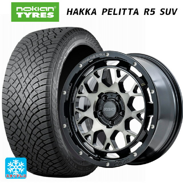 【6/15〜16限定 全品P5倍＆クーポン】スズキ ジムニーシエラ(74系)用 215/70R16 100R ノキアン ハッカペリッタR5 SUV レイズ チームデイトナ M9+ BEL 新品スタッドレスタイヤホイール 5本セット