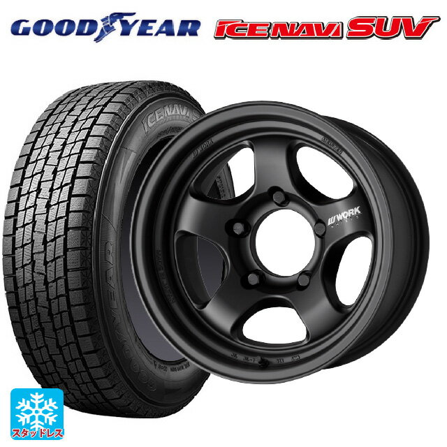 【6/22 20時〜 全品P5倍＆クーポン】スズキ ジムニーノマド(JC74W)用 2024年製 215/70R16 100Q グッドイヤー アイスナビ SUV ワーク マイスター エスワン SUV MBL 新品スタッドレスタイヤホイール 4本セット